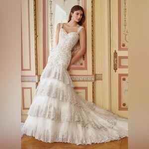 NWT ISABELLINE - MARTIN THORNBURG FOR MON CHERI BRIDAL 117293 WEDDING DRESS. 8